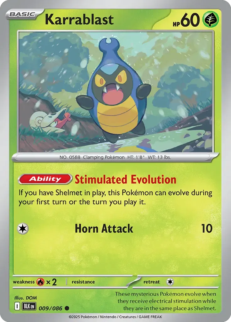 Karrablast 009/086 Master Ball Holo Common