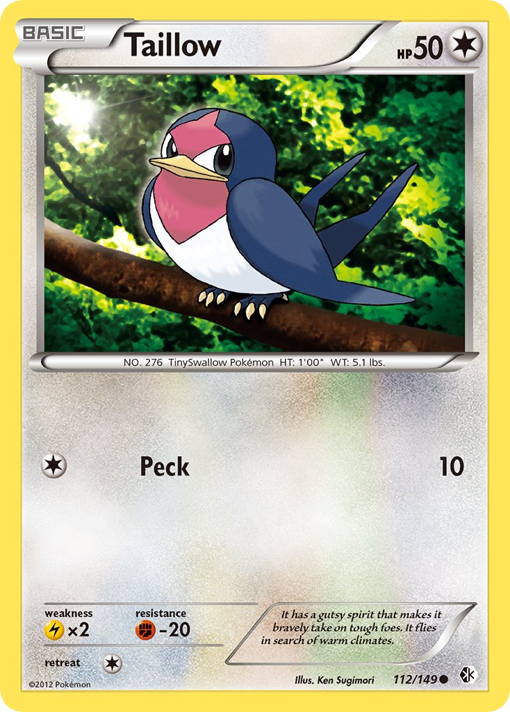 Taillow 112/149 Common - MissingNo.