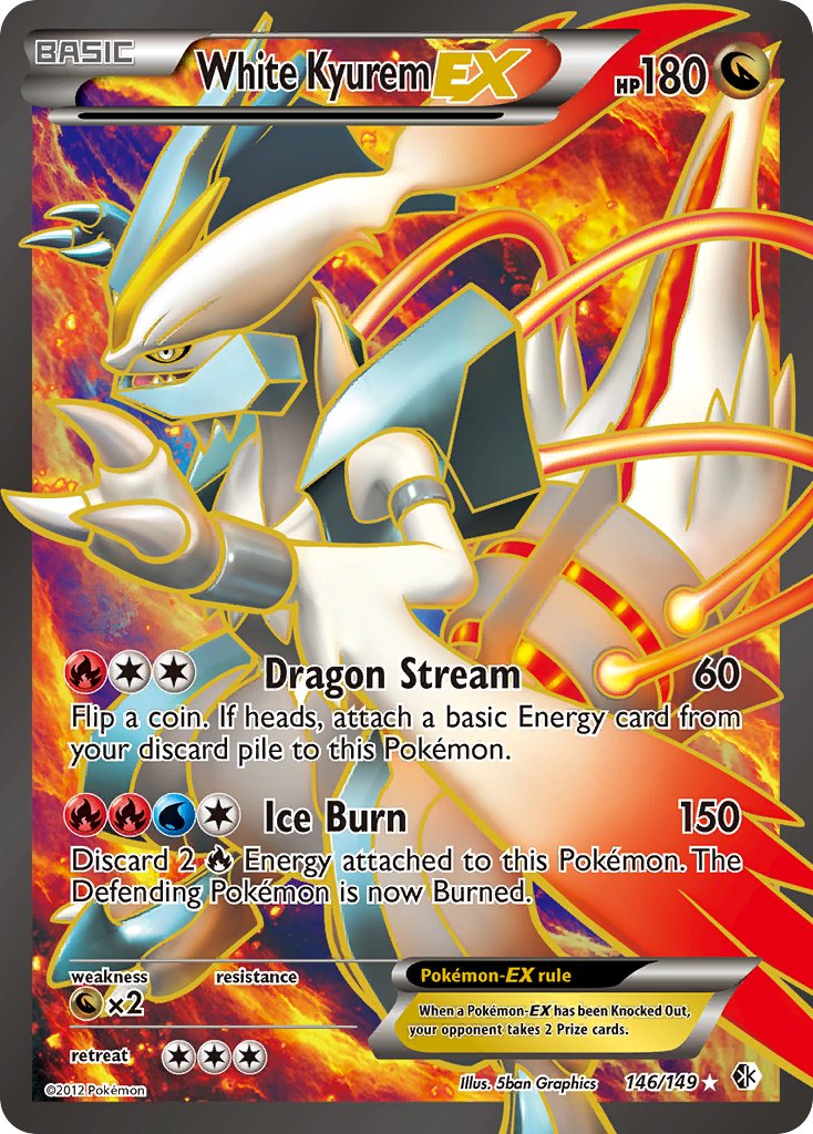 White Kyurem EX 146/149 Holo Ultra Rare EX - MissingNo.