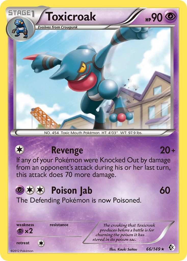 Toxicroak 66/149 Non-Holo Rare - MissingNo.