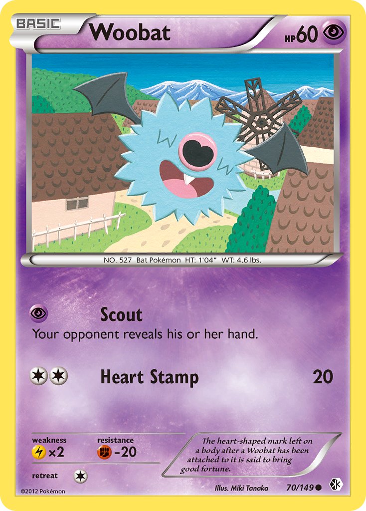 Woobat 70/149 Common - MissingNo.