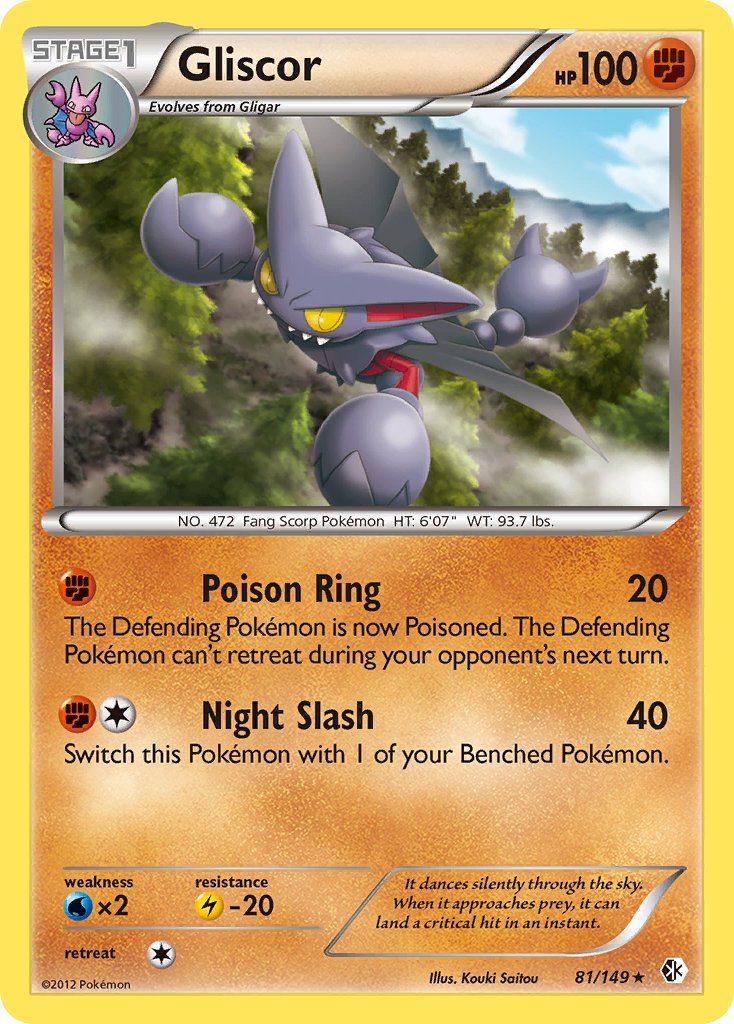 Gliscor 81/149 Reverse Rare - MissingNo.