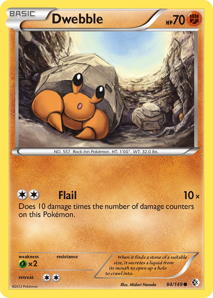Dwebble 84/149 Reverse Common - MissingNo.