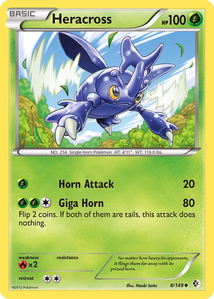 Heracross 8/149 Reverse Uncommon - MissingNo.