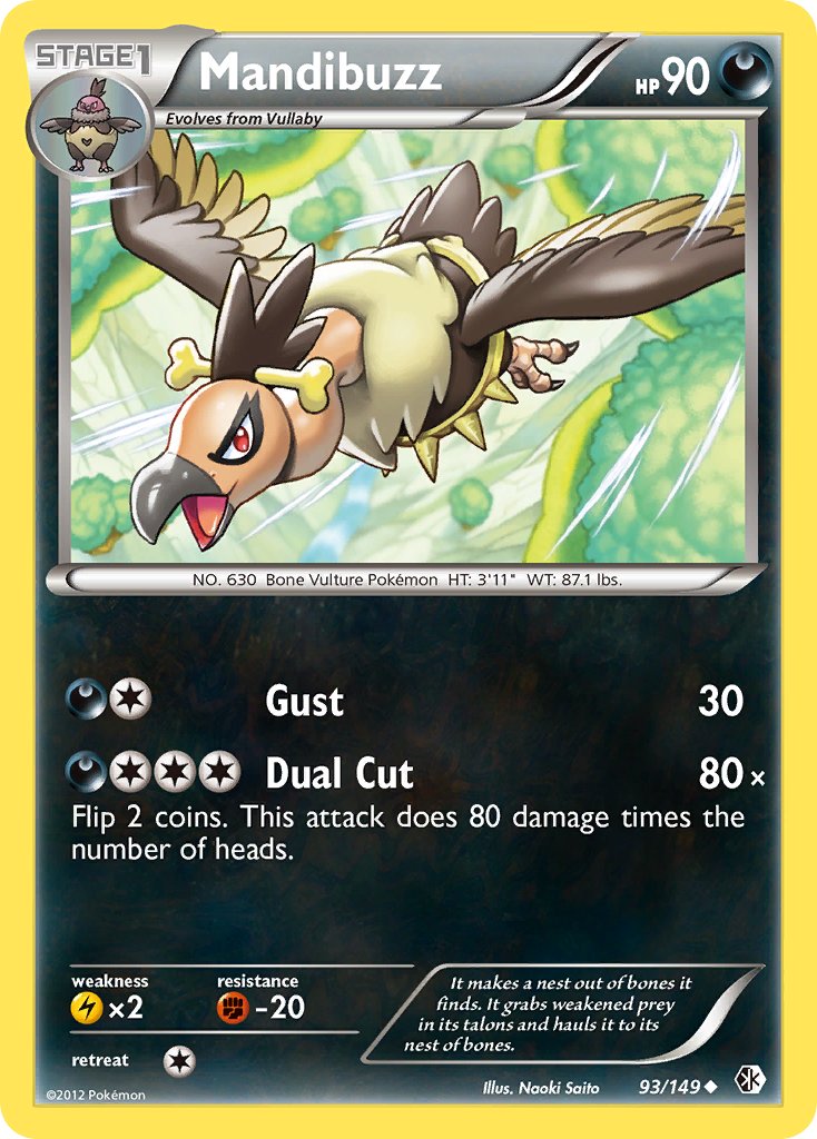 Mandibuzz 93/149 Reverse Uncommon - MissingNo.