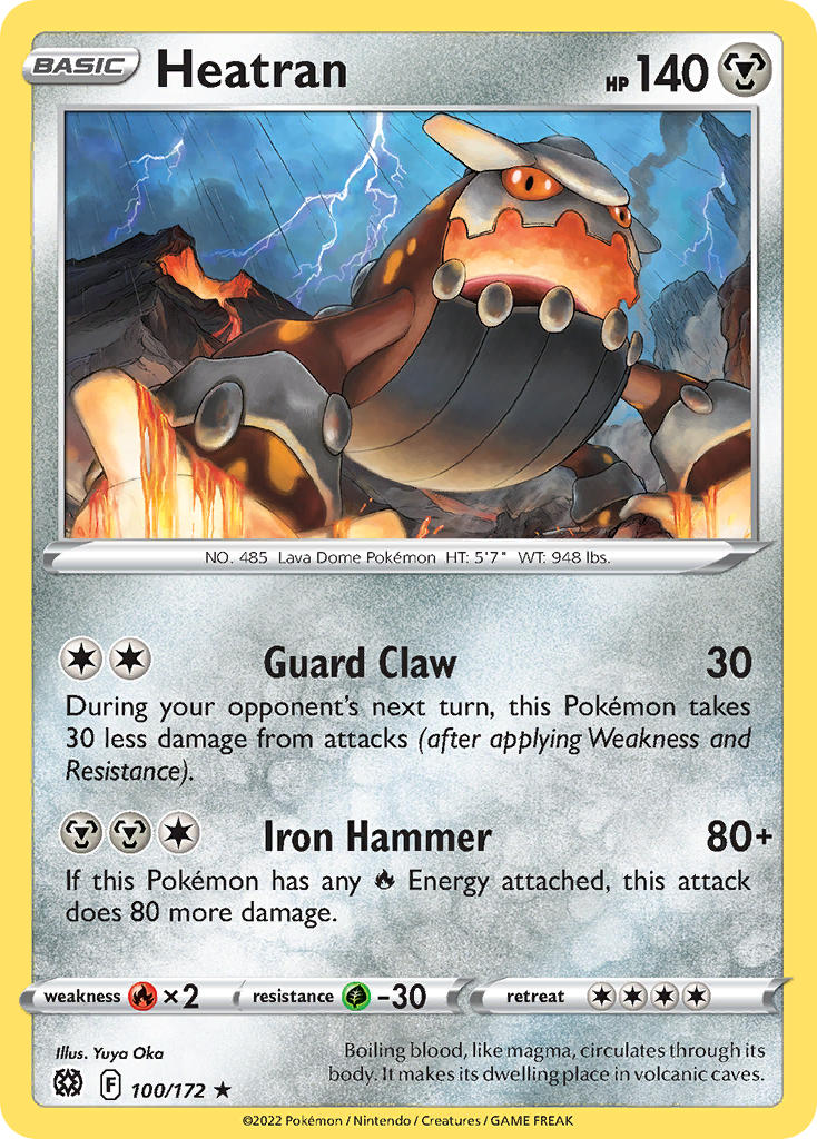 Heatran 100/172 Reverse Rare