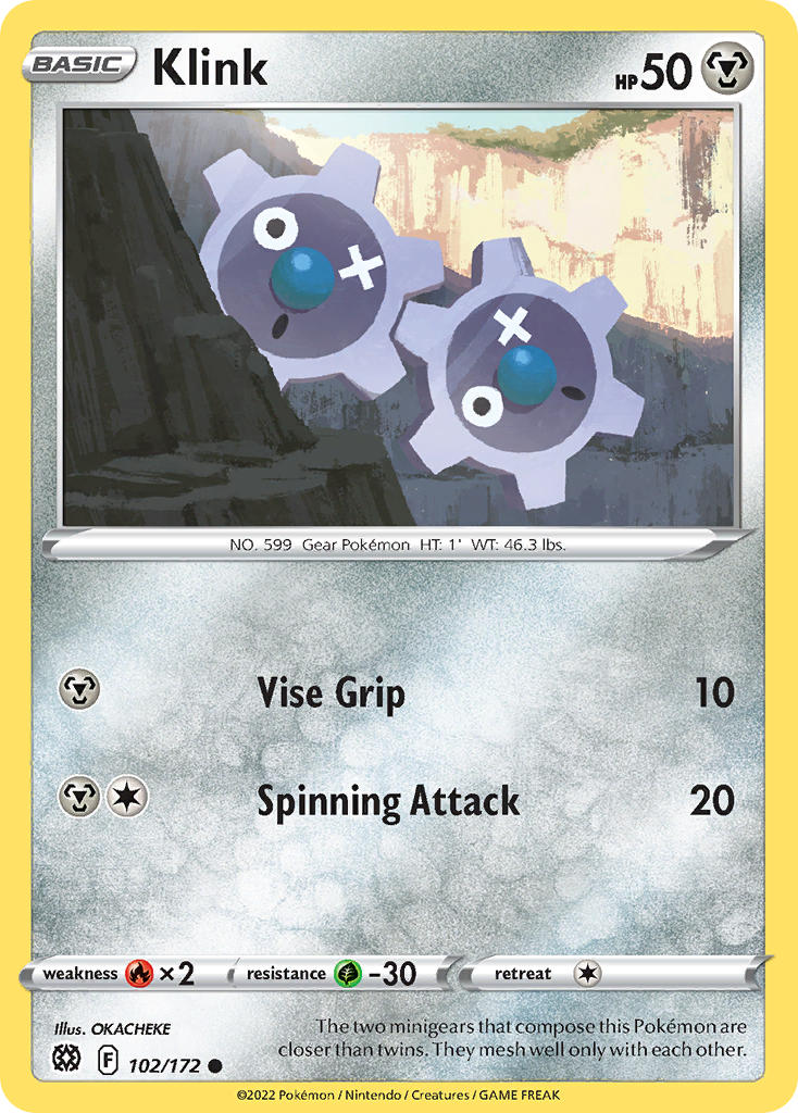 Klink 102/172 Reverse Common