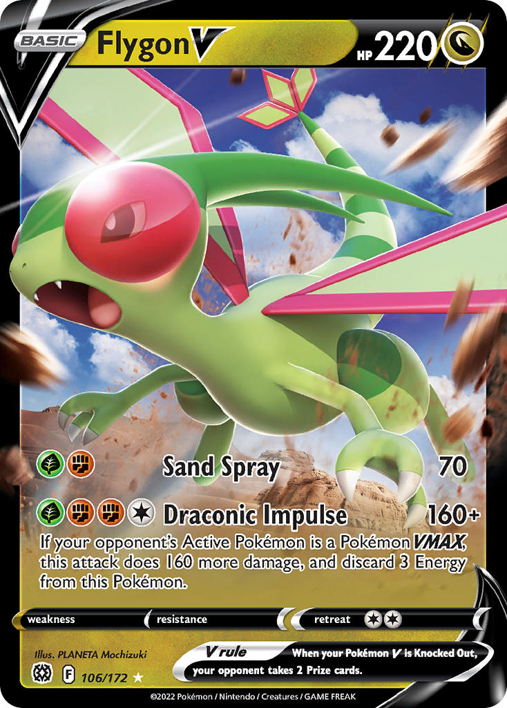 Flygon V 106/172 Holo Rare V