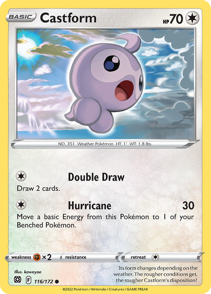 Castform 116/172 Reverse Common