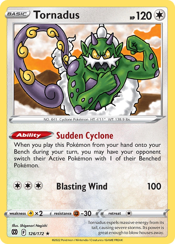 Tornadus 126/172 Non-Holo Rare