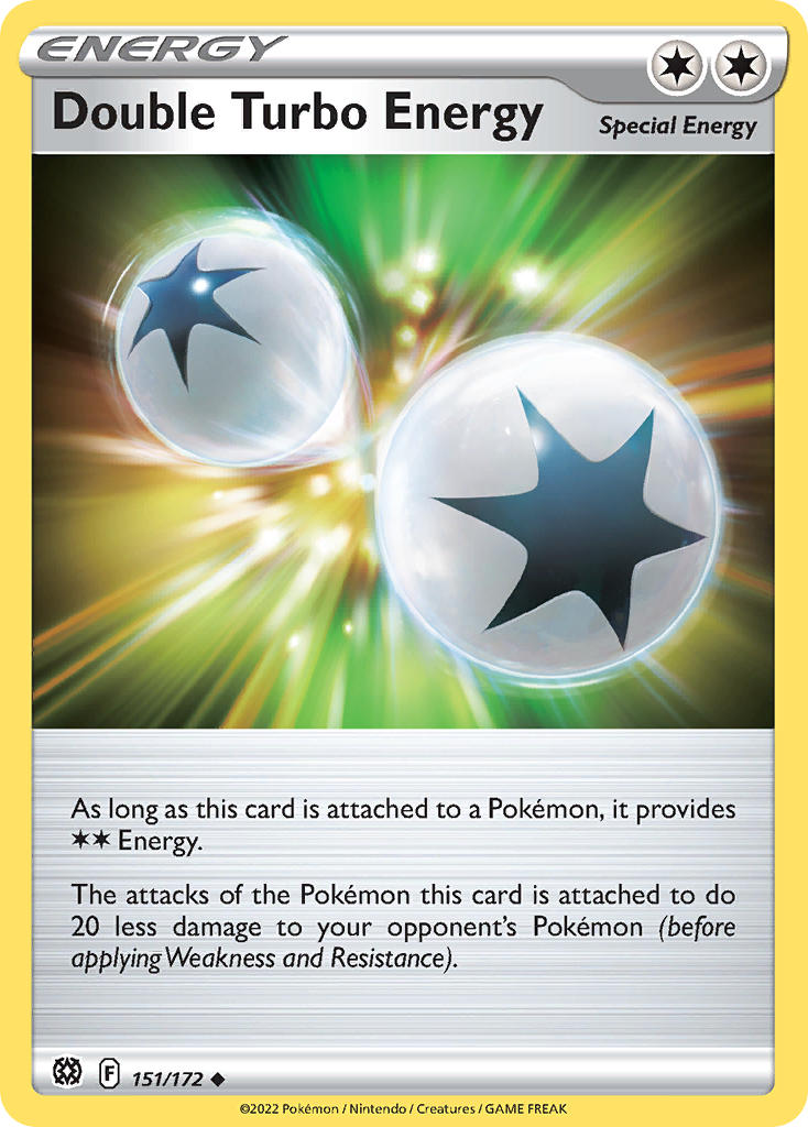 Double Turbo Energy 151/172 Holo Play! Pokémon Stamp Prize Pack Series 2 & Prize Pack Series 3 Exclusive