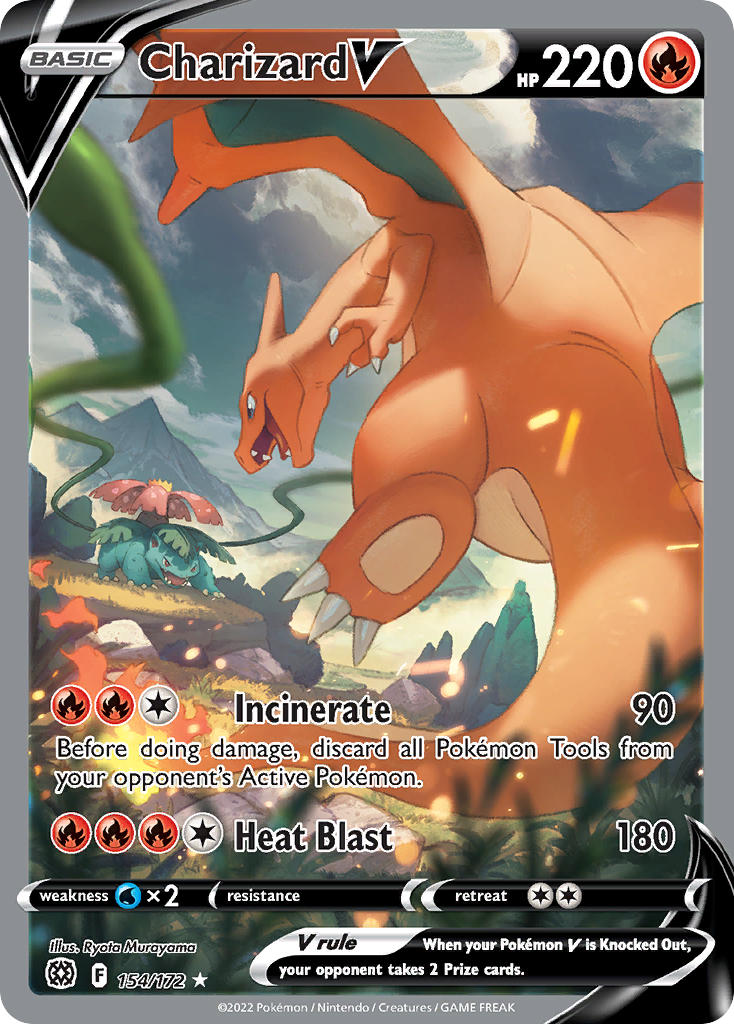Charizard V 154/172 Holo Ultra Rare V