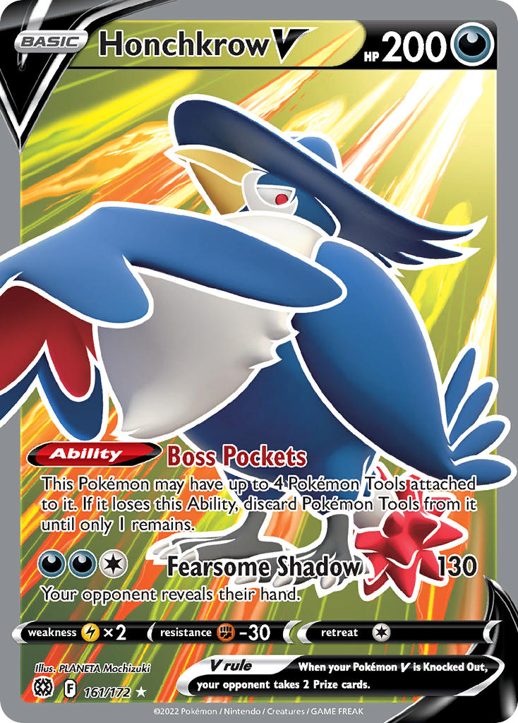 Honchkrow V 161/172 Holo Ultra Rare V