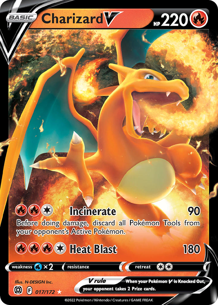 Charizard V 17/172 Play! Pokémon Stamp Prize Pack Series 2 Exclusive