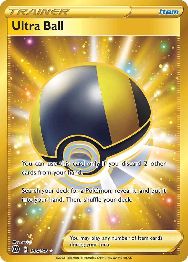 Ultra Ball 186/172 Gold Secret Rare