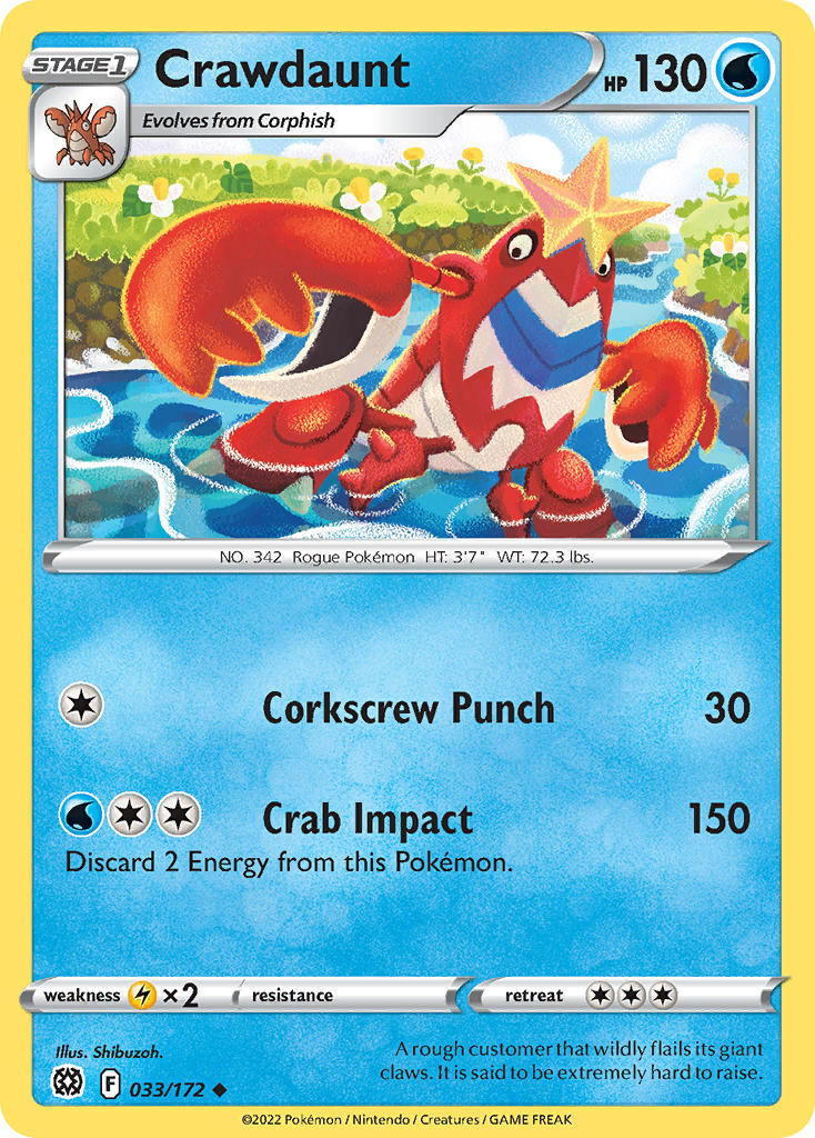 Crawdaunt 33/172 Uncommon
