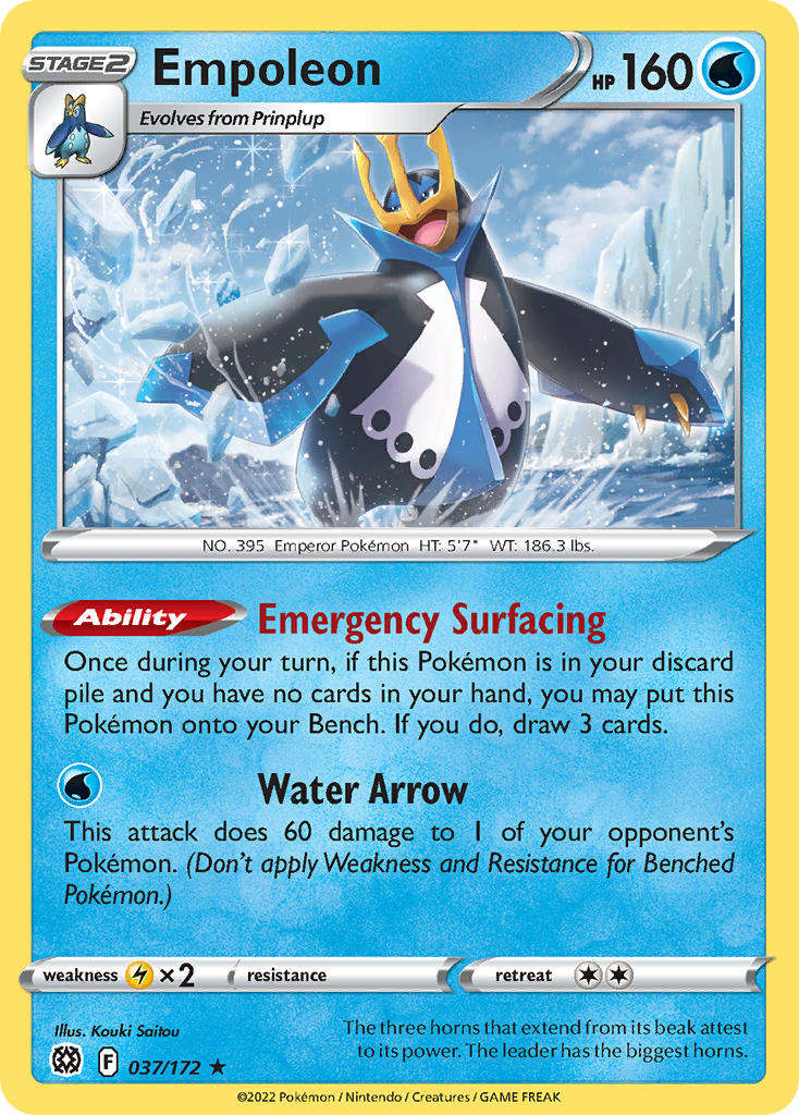 Empoleon 37/172 Holo Rare