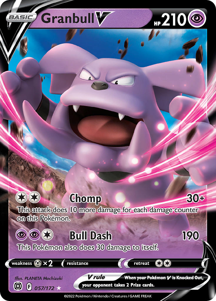 Granbull V 57/172 Holo Rare V