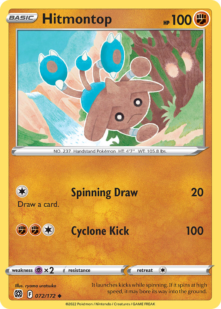 Hitmontop 72/172 Reverse Uncommon