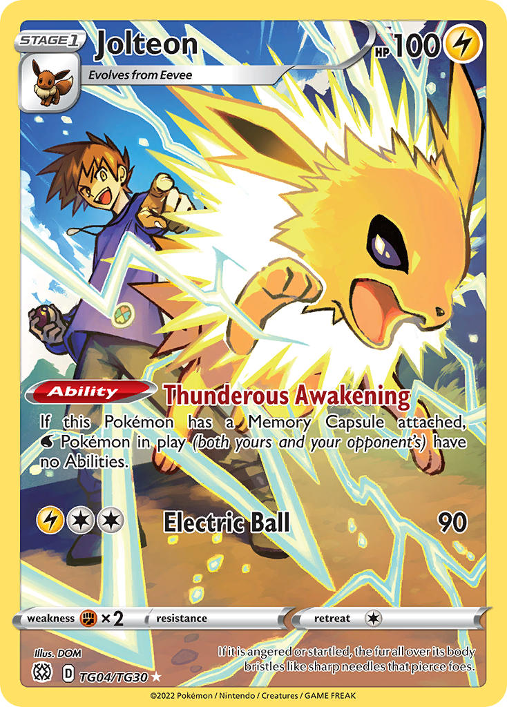 Jolteon TG04/TG30 Holo Rare