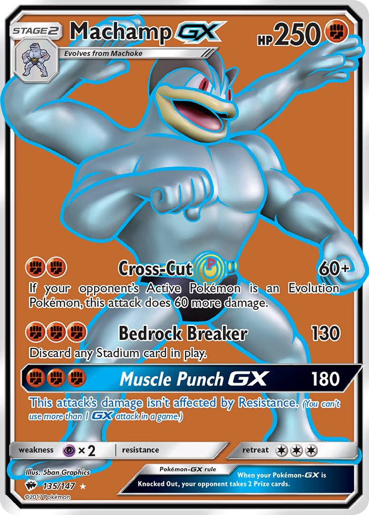 Machamp GX 135/147 Holo Ultra Rare GX - MissingNo.