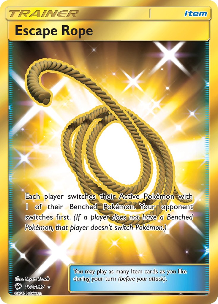 Escape Rope 163/147 Gold Secret Rare - MissingNo.