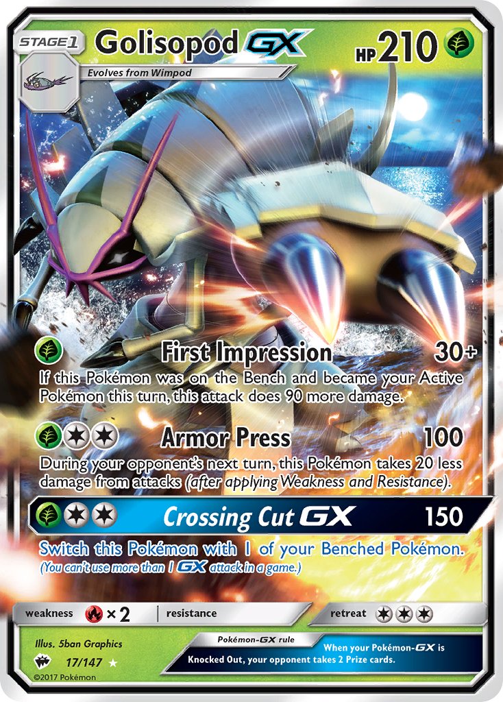 Golisopod GX 17/147 Holo Rare GX - MissingNo.