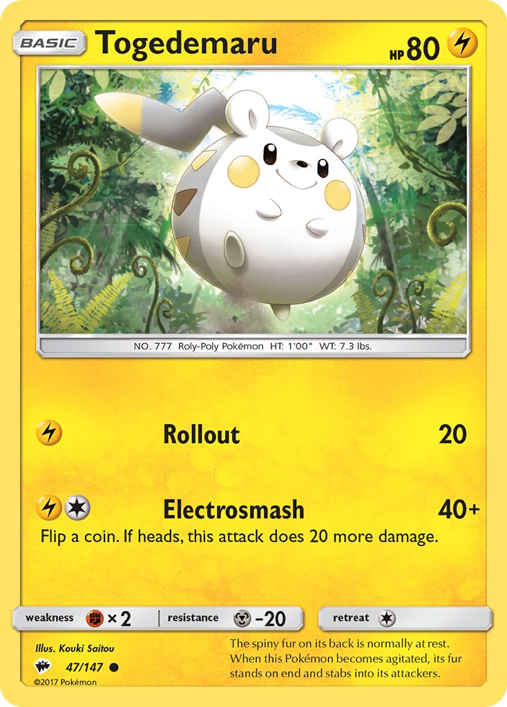 Togedemaru 47/147 Reverse Common - MissingNo.