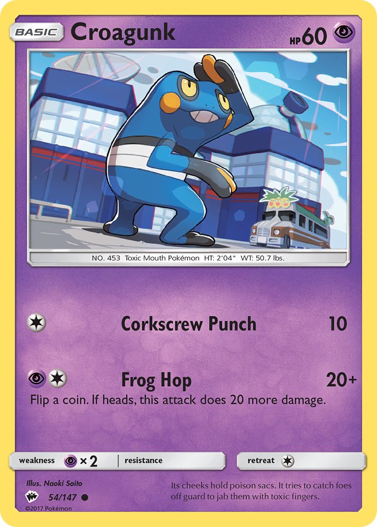 Croagunk 54/147 Reverse Common - MissingNo.