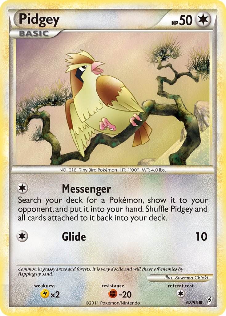 Pidgey 67/95 Common - MissingNo.