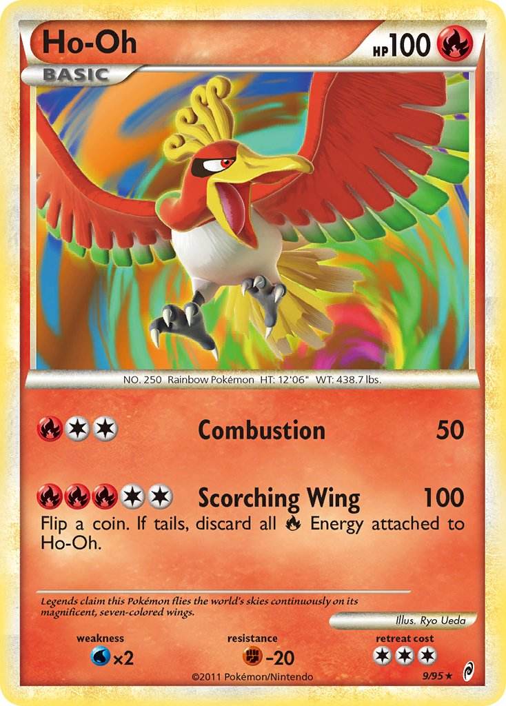 Ho-Oh 9/95 Reverse Rare - MissingNo.