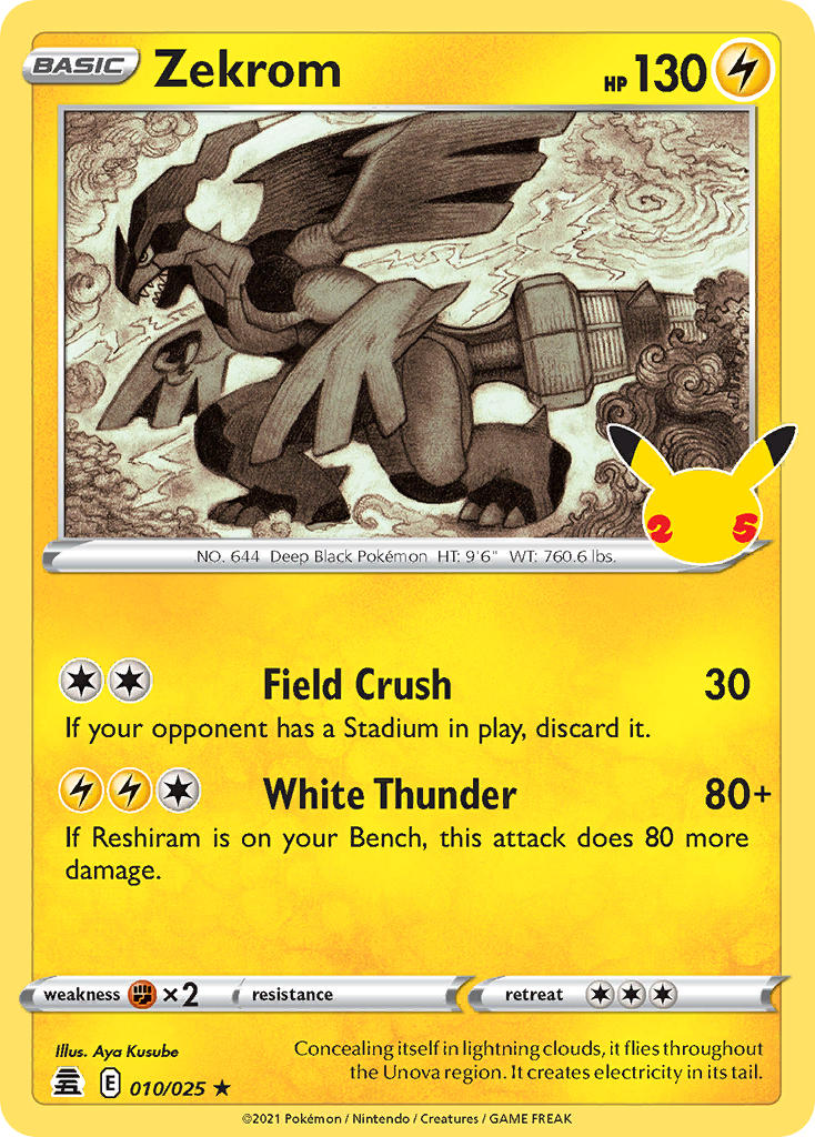 Zekrom 10/25 Holo Rare