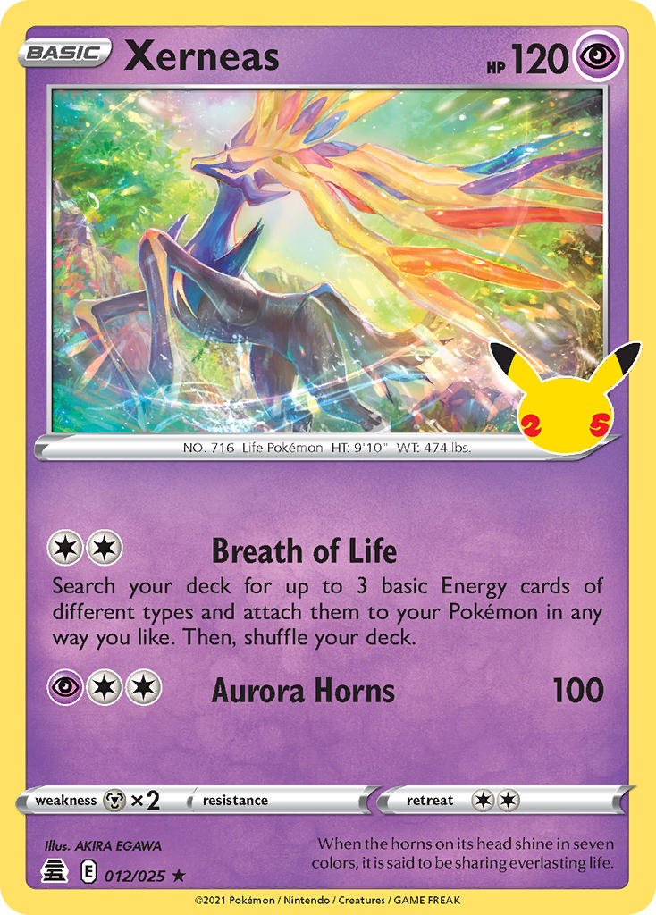 Xerneas 12/25 Holo Rare