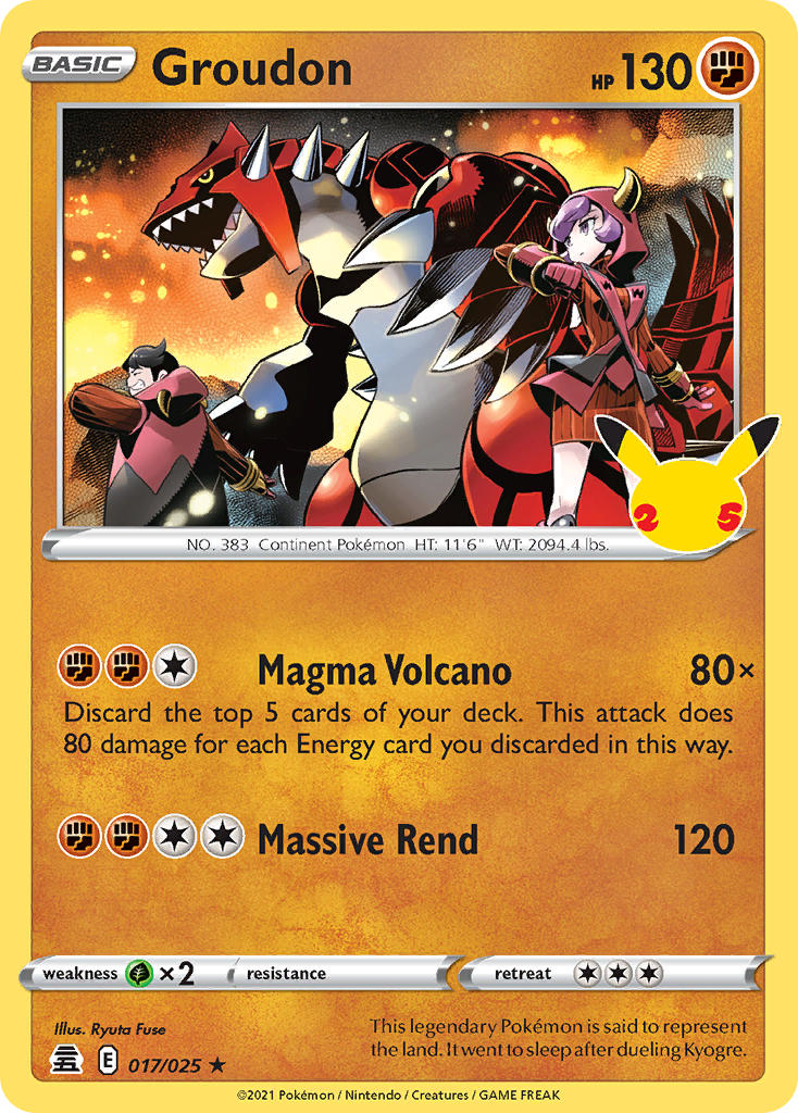 Groudon 17/25 Holo Rare