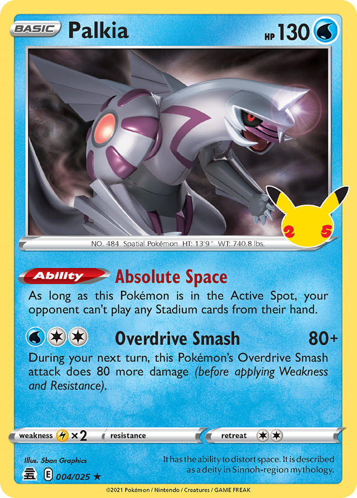Palkia 4/25 Holo Rare