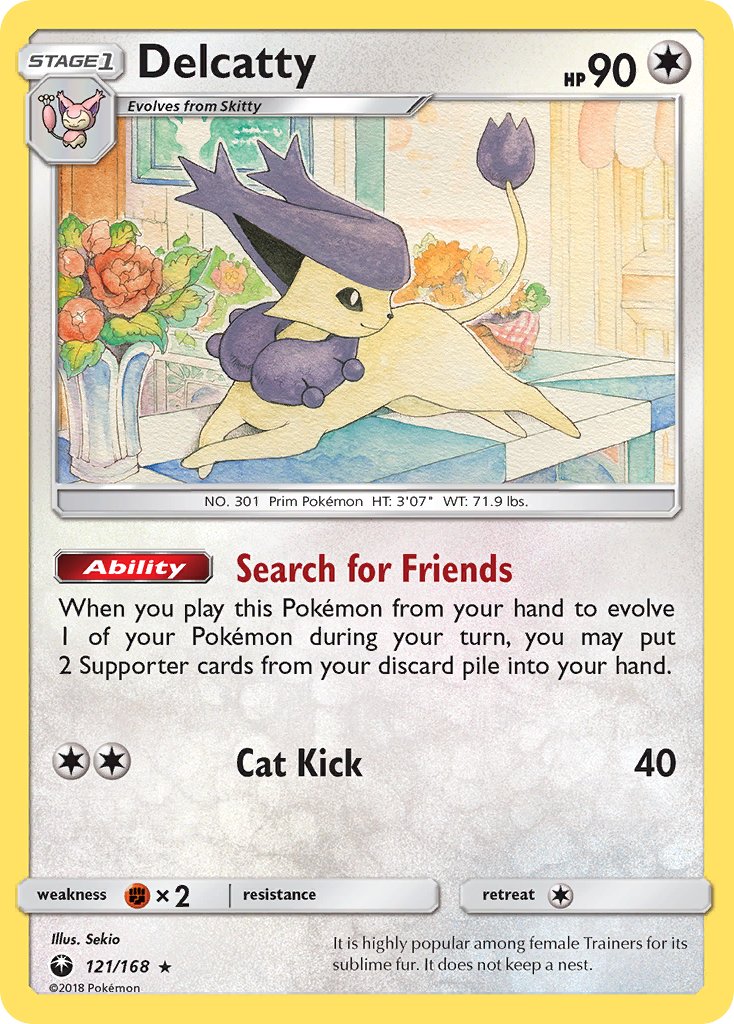 Delcatty 121/168 Holo Rare - MissingNo.