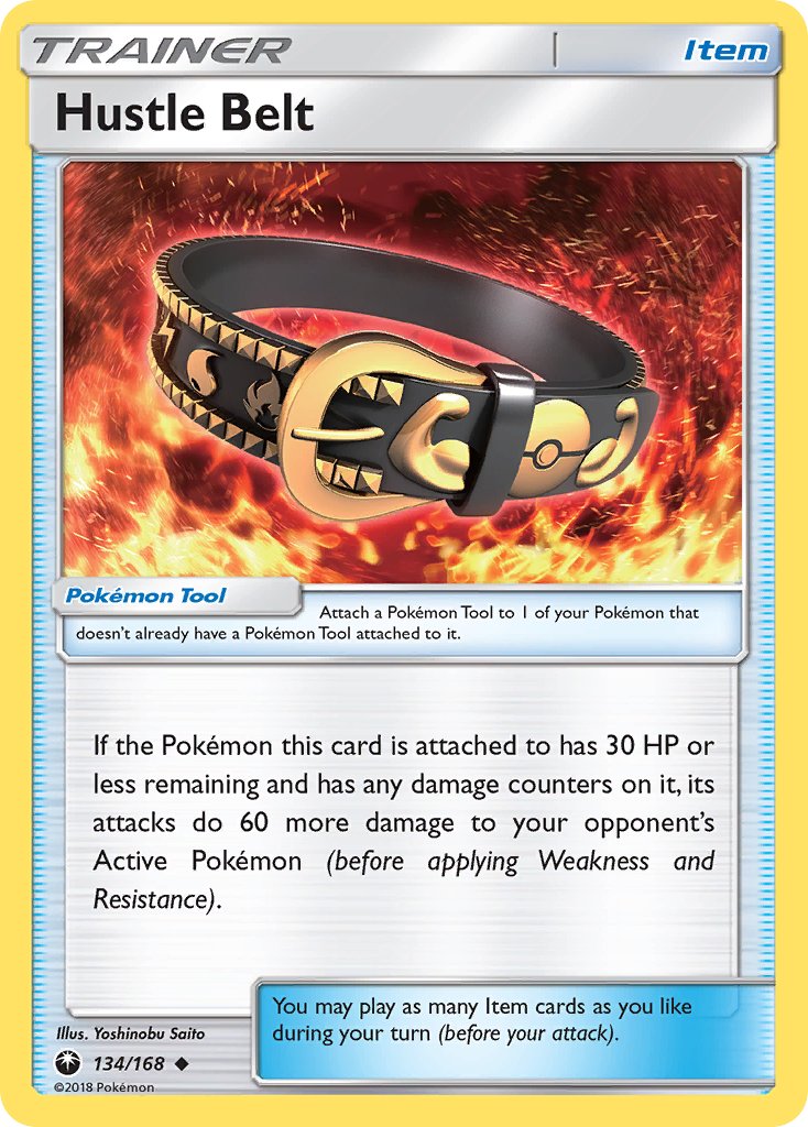 Hustle Belt 134/168 Reverse Uncommon - MissingNo.