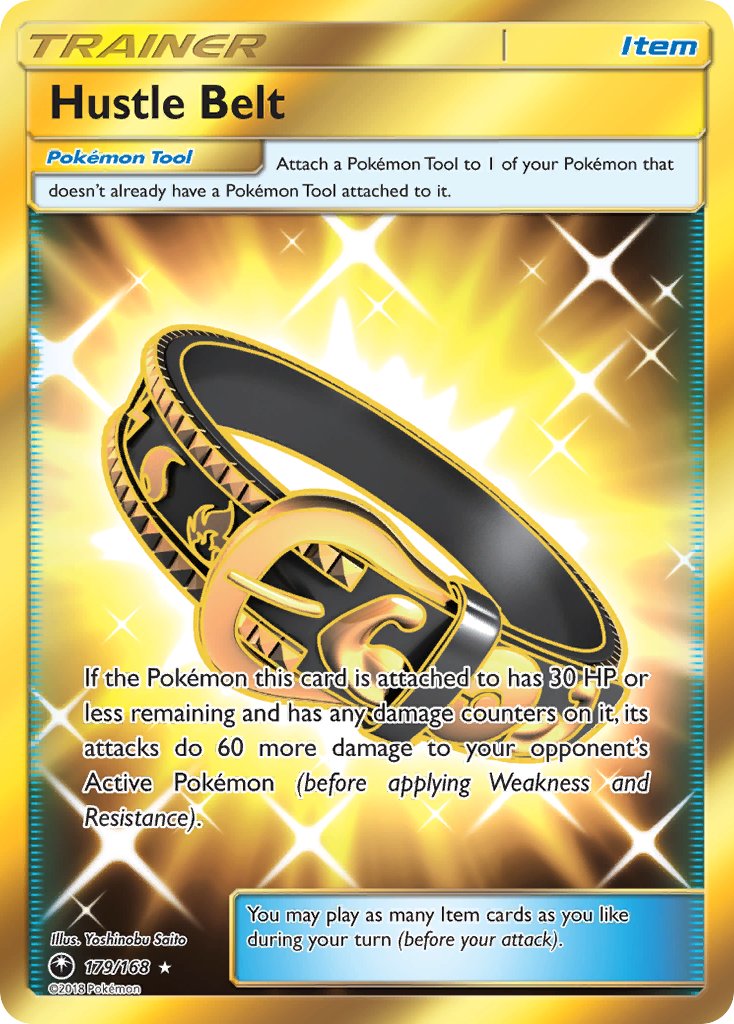 Hustle Belt 179/168 Gold Secret Rare - MissingNo.