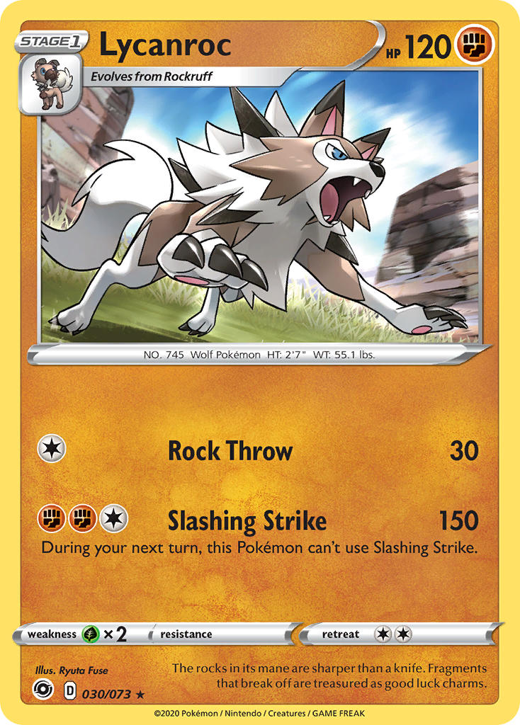 Lycanroc 030/073 Holo Rare - MissingNo.
