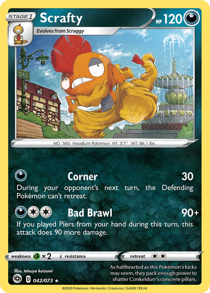 Scrafty 042/073 Holo Rare - MissingNo.