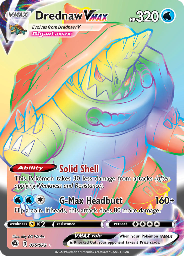 Drednaw VMAX 075/073 Rainbow Secret Rare VMAX - MissingNo.