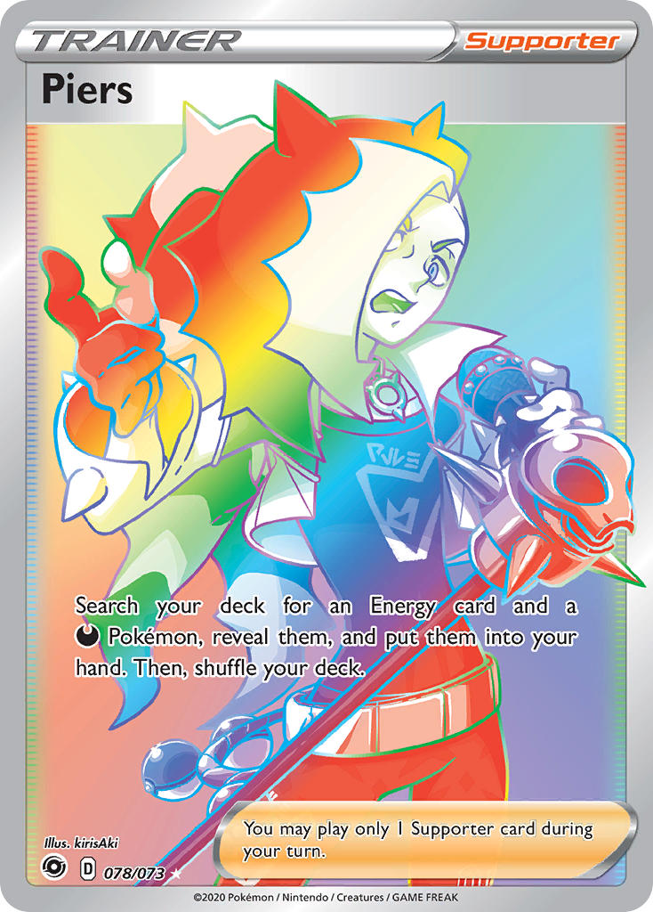 Piers 078/073 Rainbow Secret Rare - MissingNo.