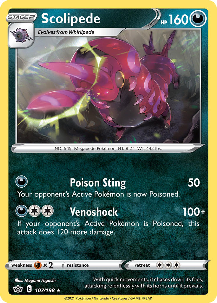 Scolipede 107/198 Non-Holo Rare