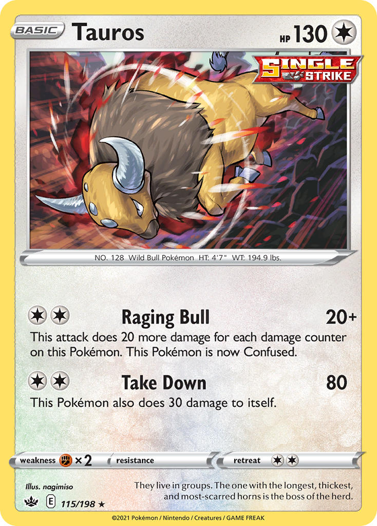 Tauros 115/198 Holo Rare
