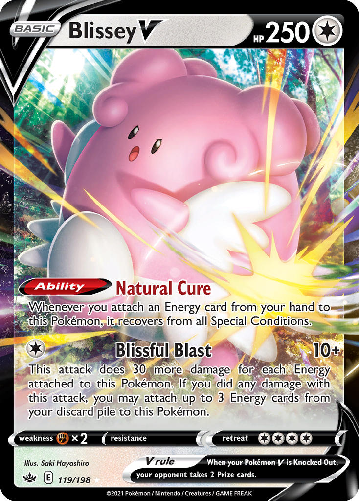 Blissey V 119/198 Play! Pokémon Stamp Prize Pack Series 1 & Prize Pack Series 2 Exclusive