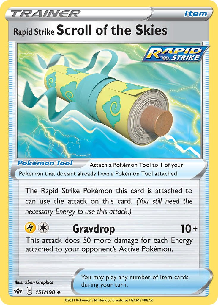 Rapid Strike Scroll of the Skies 151/198 Reverse Uncommon