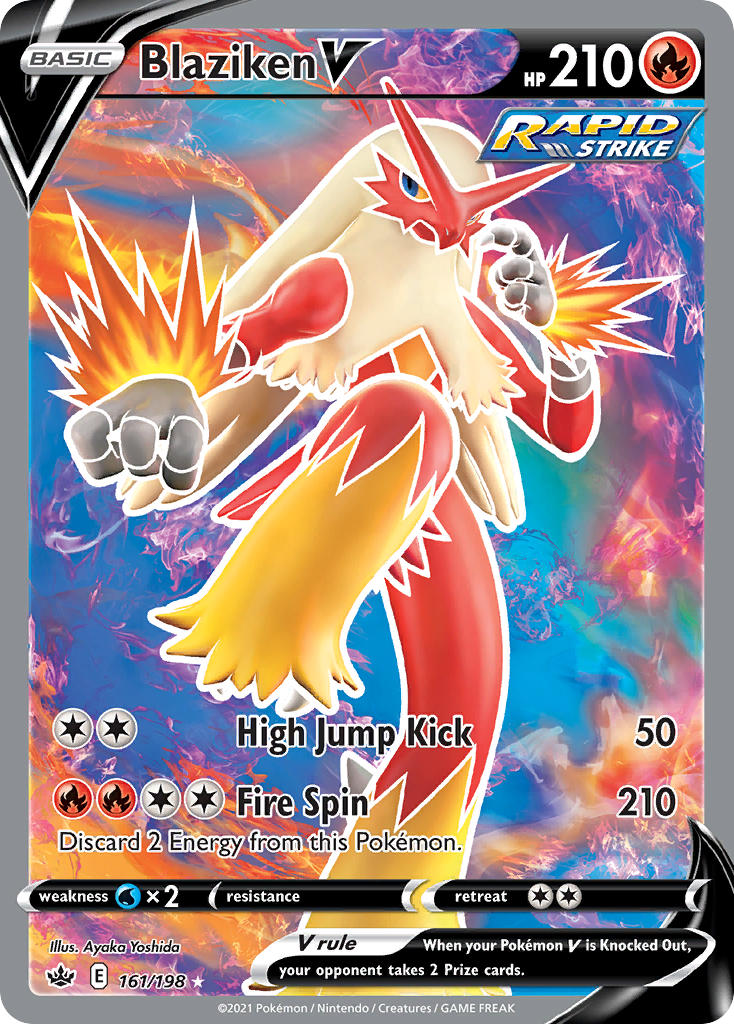 Blaziken V 161/198 Holo Ultra Rare V