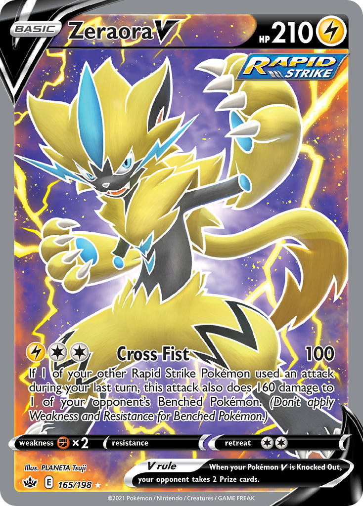 Zeraora V 165/198 Holo Ultra Rare V