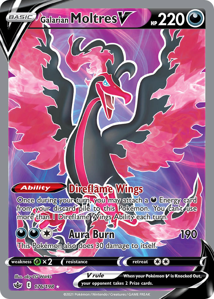 Galarian Moltres V 176/198 Holo Ultra Rare V