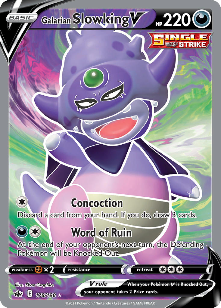 Galarian Slowking V 178/198 Holo Ultra Rare V
